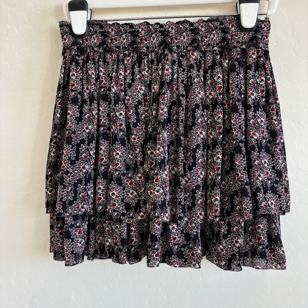 Derek Lam 10 Crosby Silk mini skirt with floral print. size 6 - Picture 2 of 7